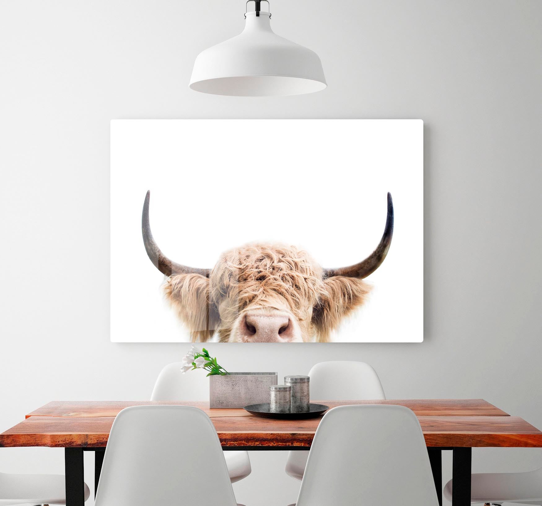 Peeking Cow Acrylic Block - 1x - 2