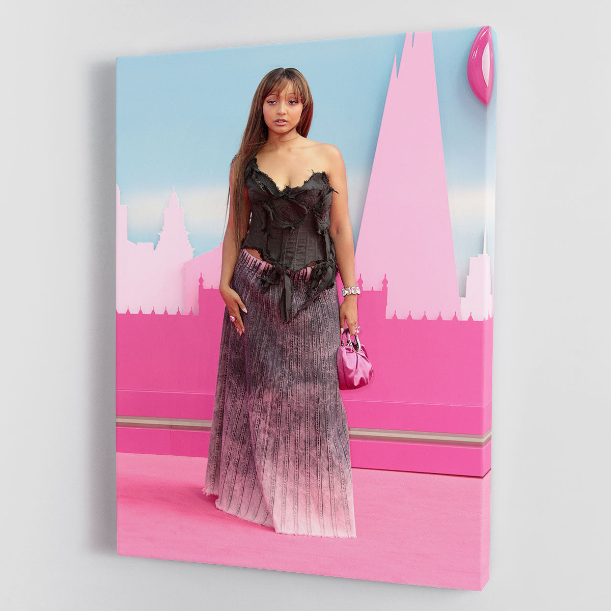 PinkPantheress at the Barbie premiere Canvas Print or Poster - Canvas Art Rocks - 1