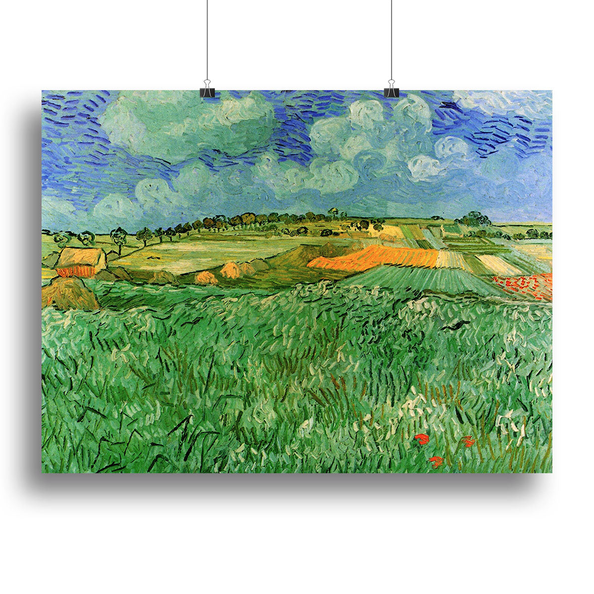 Plain Near Auvers by Van Gogh Poster - Unframed