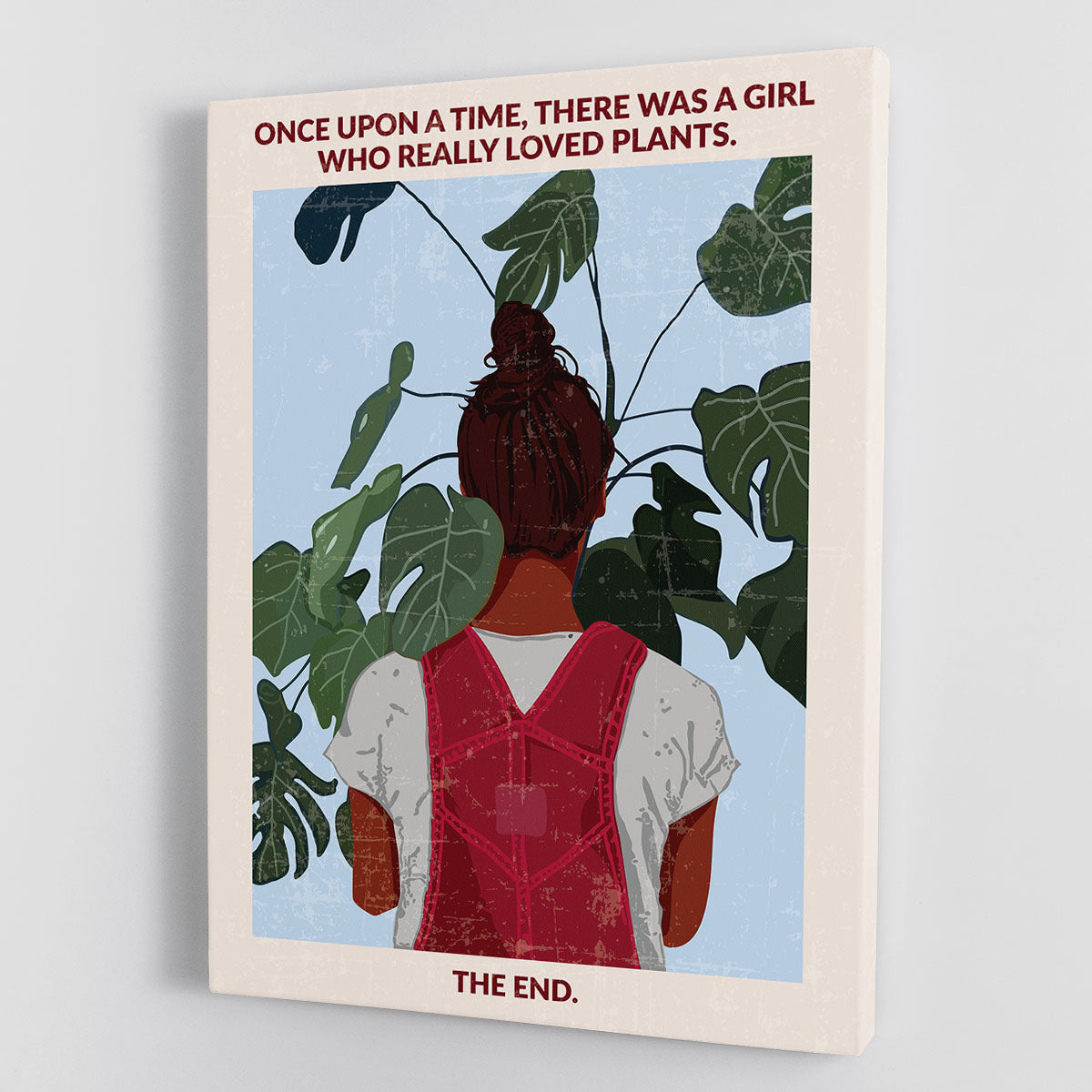 Plant Girl south Asian Canvas Print or Poster - 1x - 1