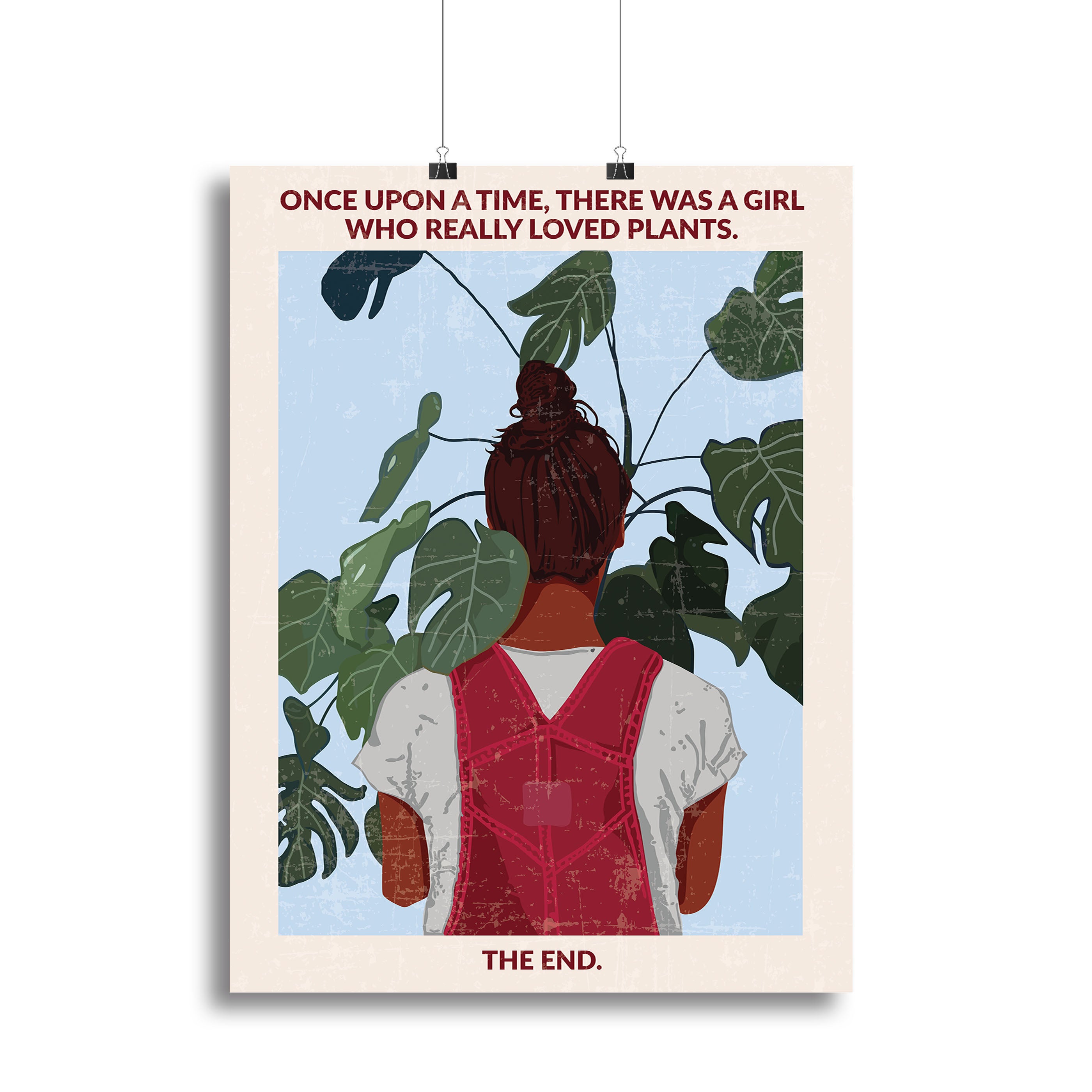 Plant Girl south Asian Canvas Print or Poster - 1x - 2