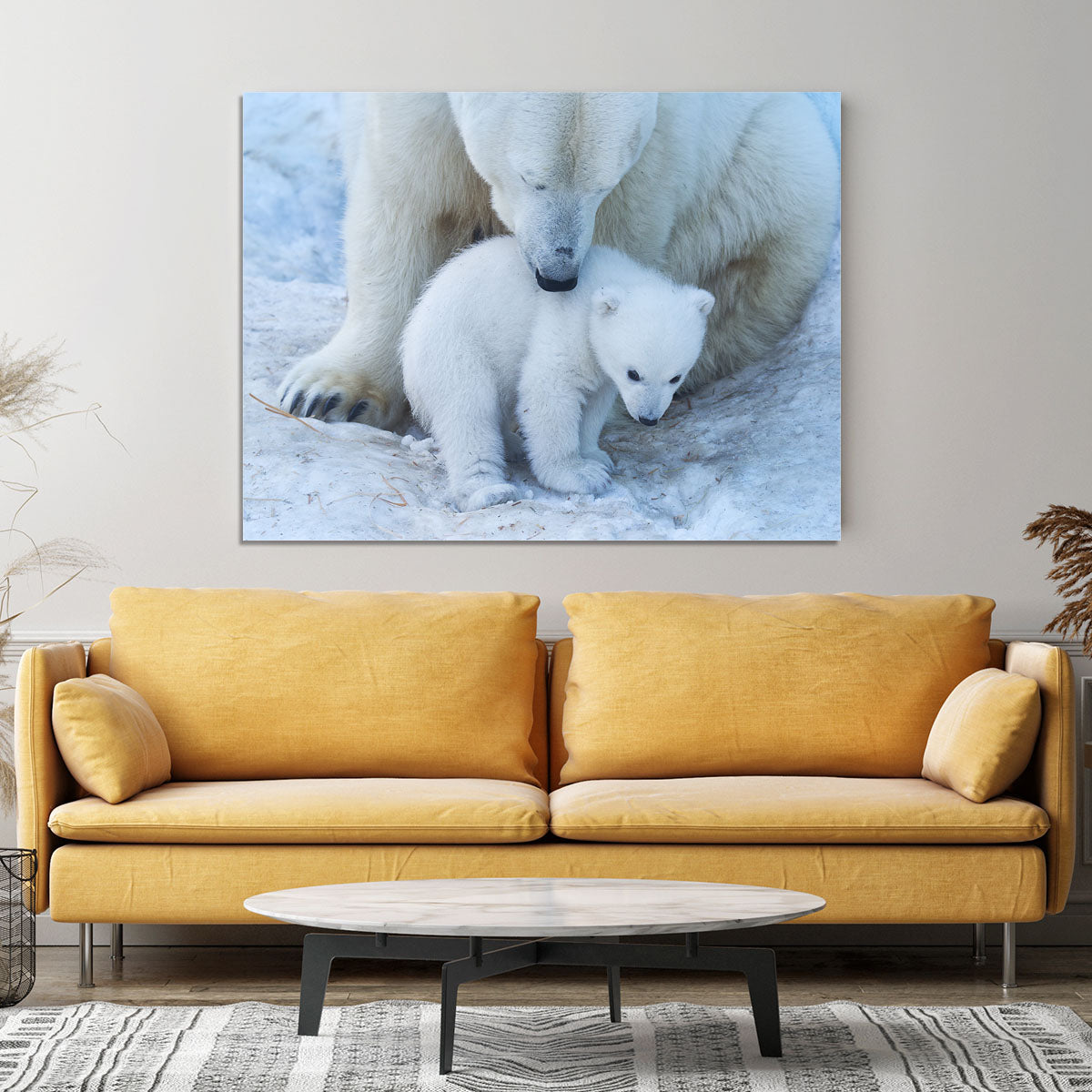 Polar bear Mother Canvas Print or Poster - 1x - 4
