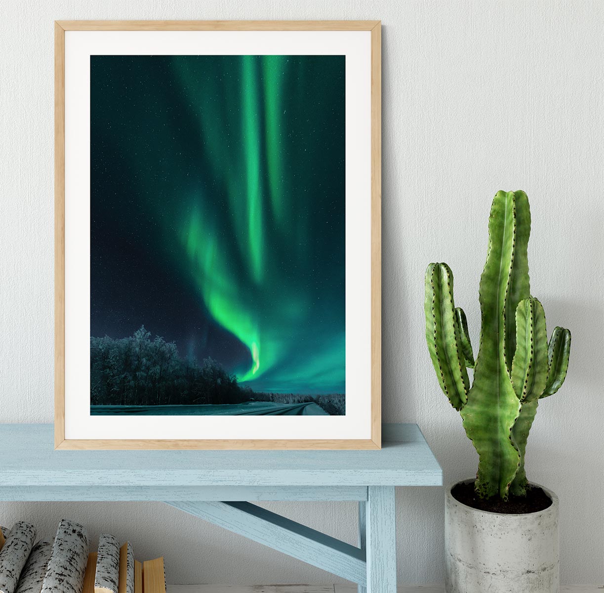 Polar lights Framed Print - Canvas Art Rocks - 3