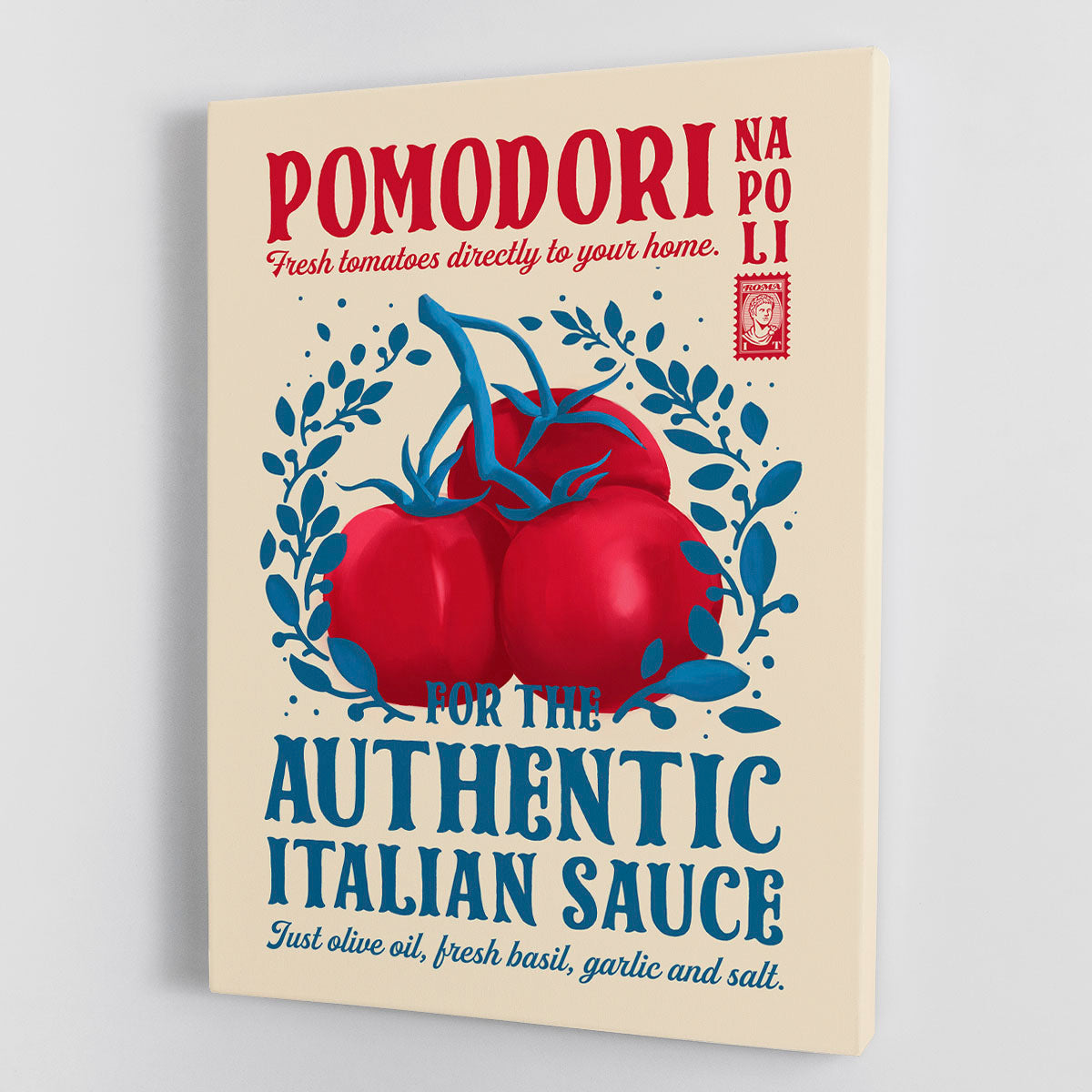 Pomodori Kitchen print Canvas Print or Poster - Canvas Art Rocks - 1