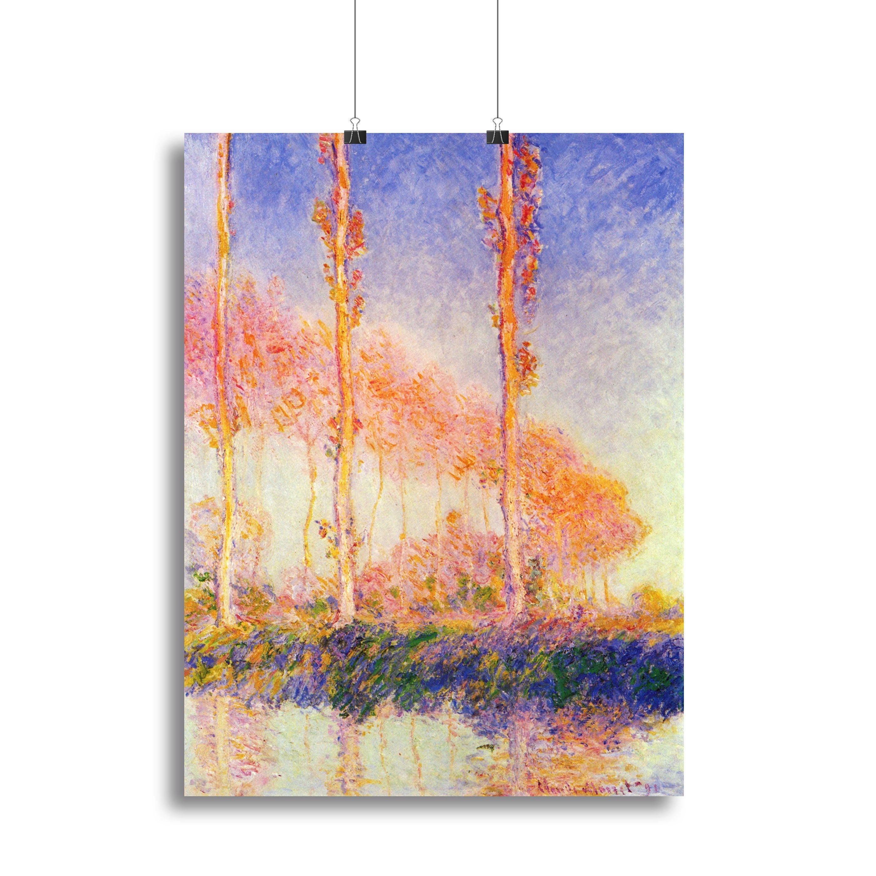 Poplars 2 by Monet Poster - Unframed