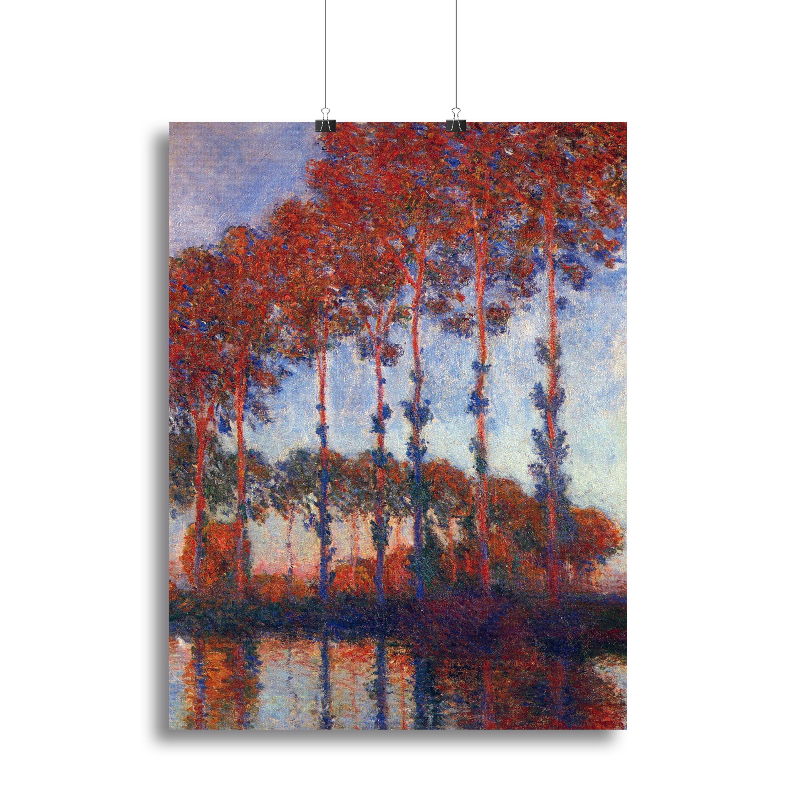 Poplars by Monet Poster - Unframed