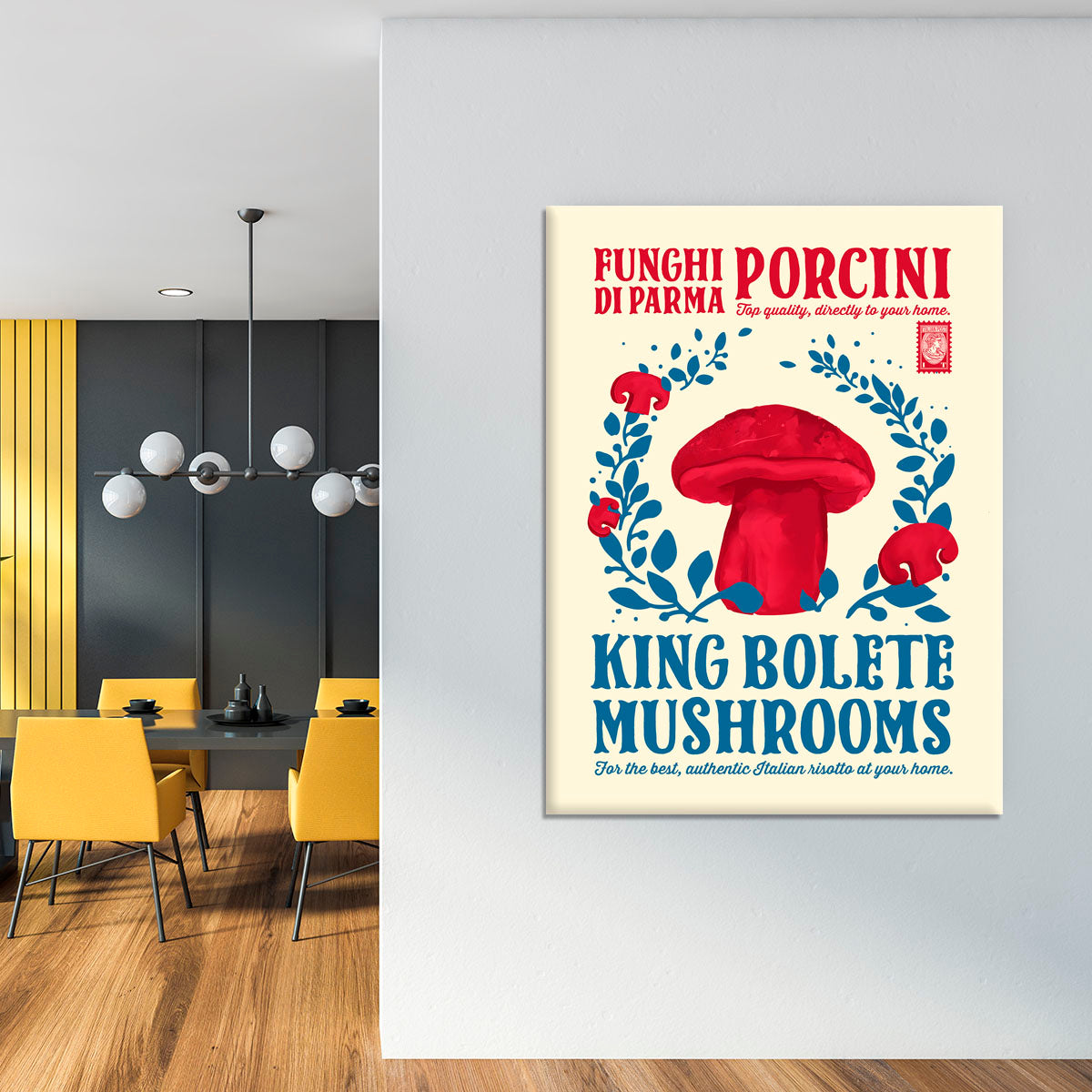 Porcini kitchen print Canvas Print or Poster - Canvas Art Rocks - 4