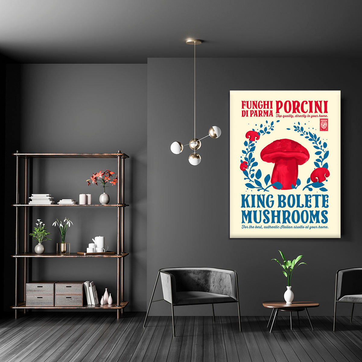 Porcini kitchen print Canvas Print or Poster - Canvas Art Rocks - 5