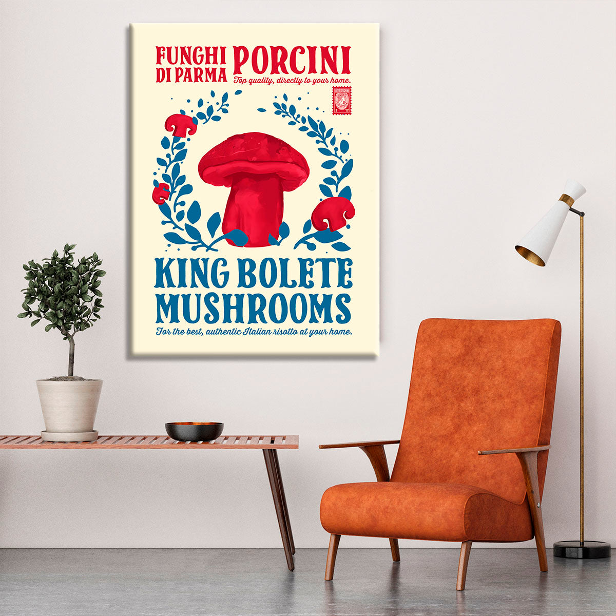 Porcini kitchen print Canvas Print or Poster - Canvas Art Rocks - 6