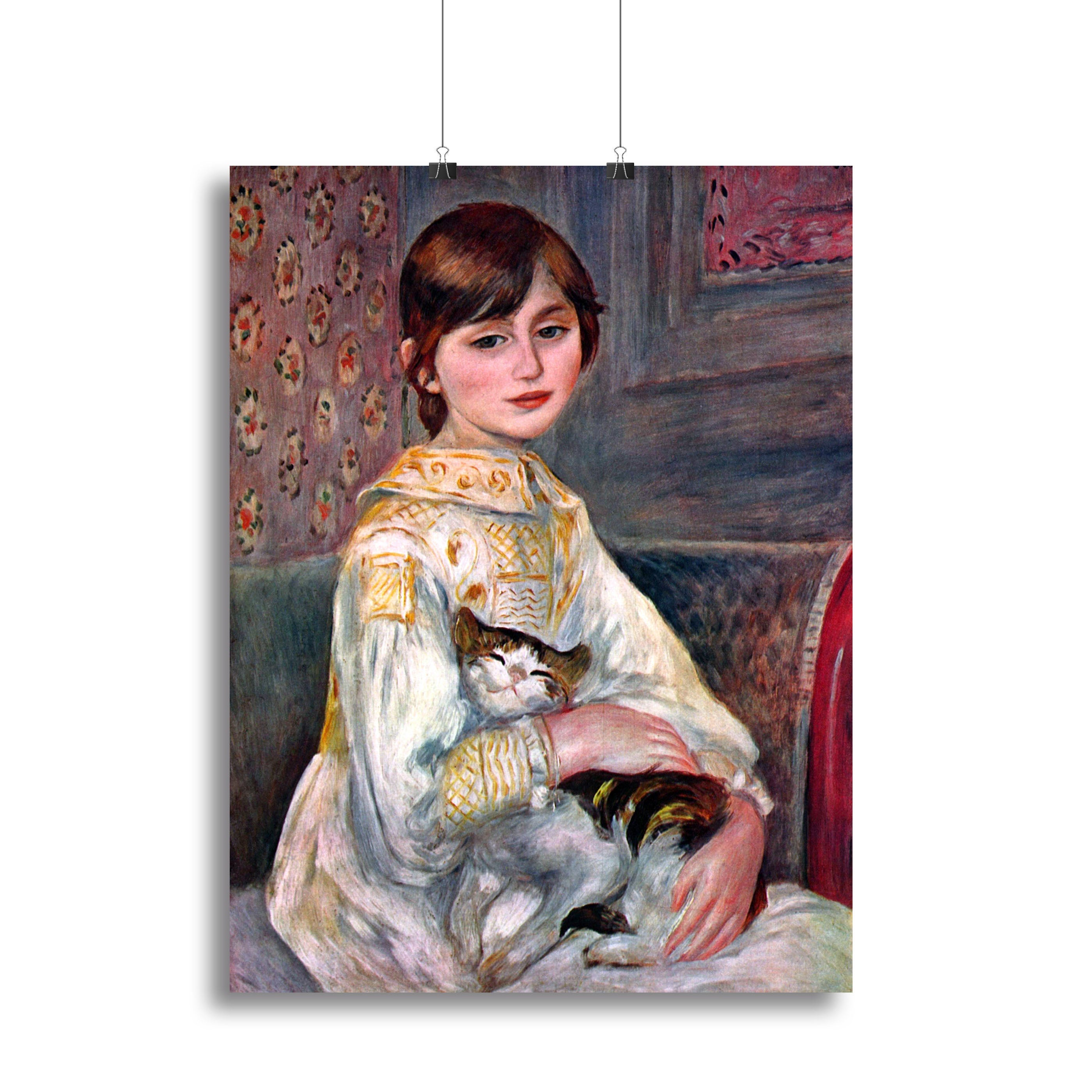 Portrait of Mademoiselle Julie Manet by Renoir Poster - Unframed