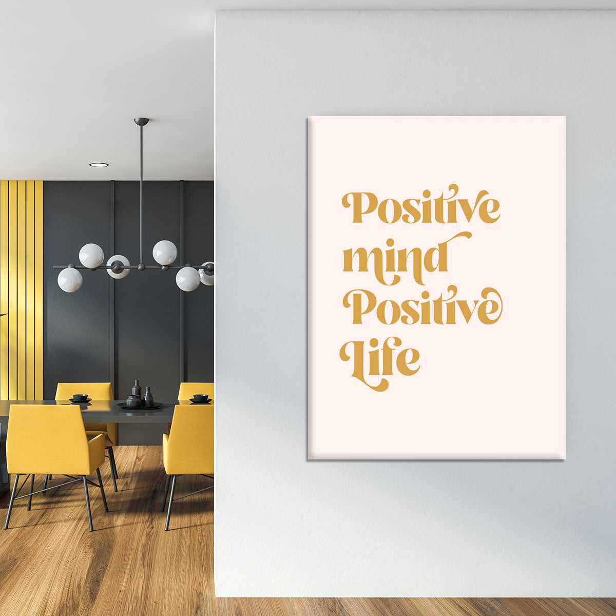 Positive Mind Positive Life Canvas Print or Poster - Canvas Art Rocks - 4