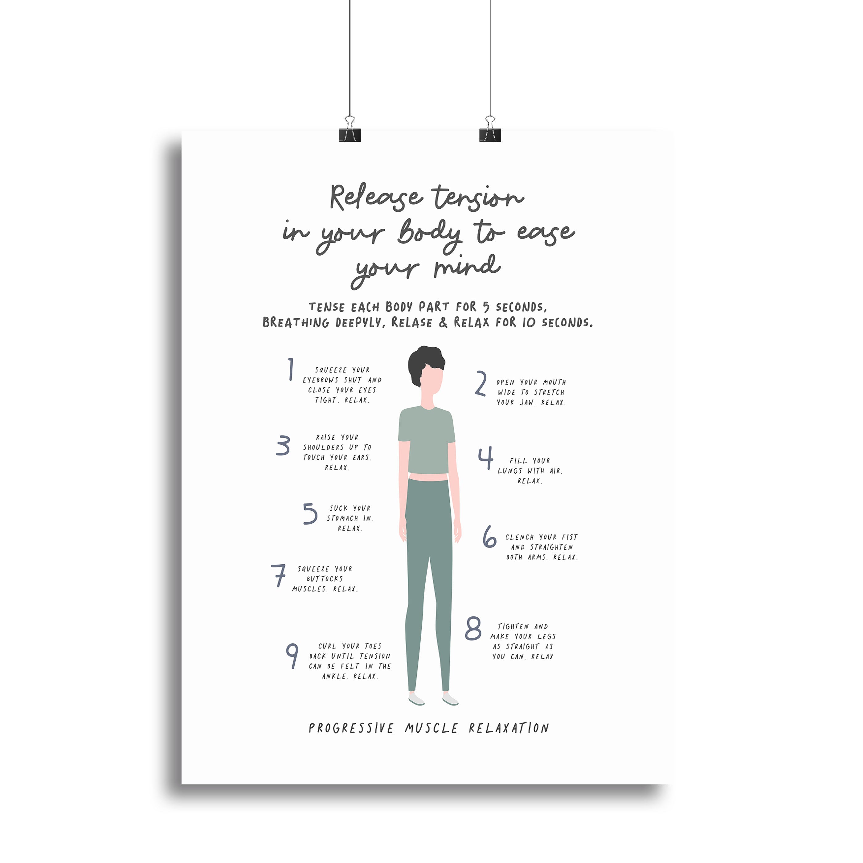 Progressive Muscle Relaxation Canvas Print or Poster - Canvas Art Rocks - 2