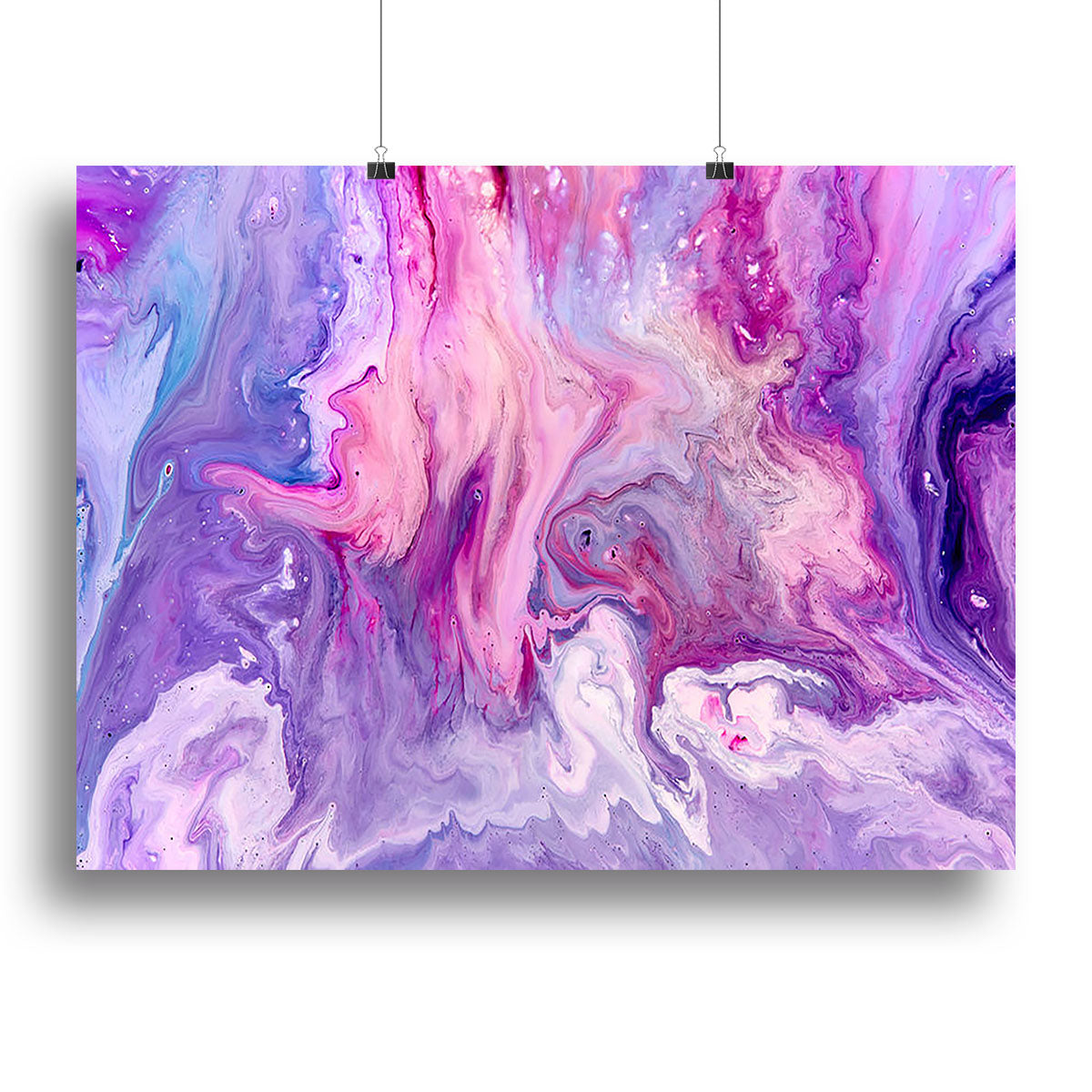 Purple Abstract Marble Poster - Unframed
