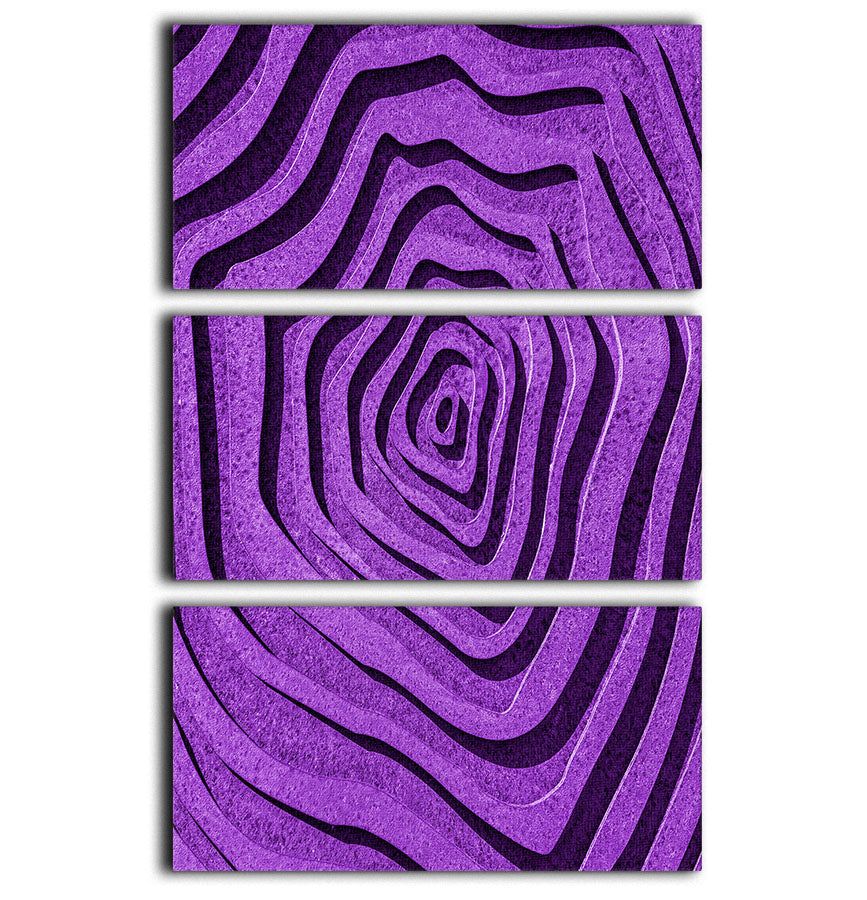 Purple Maze 3 Split Panel Canvas Print - 1x - 1