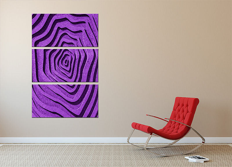 Purple Maze 3 Split Panel Canvas Print - 1x - 2