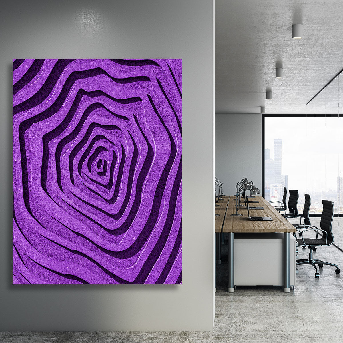 Purple Maze Canvas Print or Poster - 1x - 3