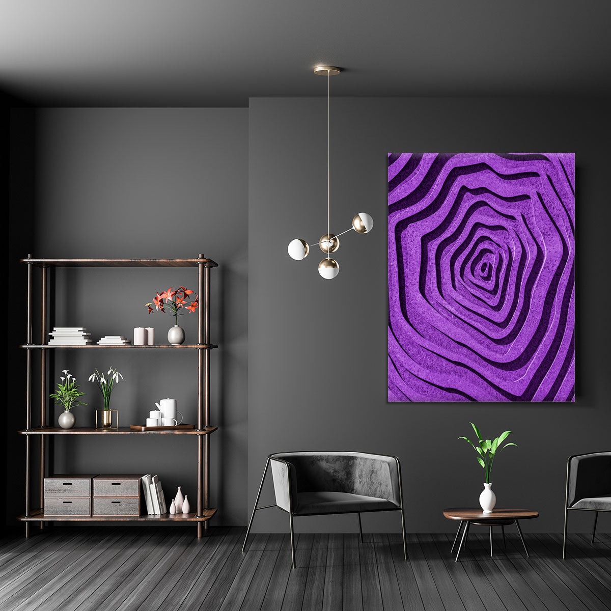 Purple Maze Canvas Print or Poster - 1x - 5