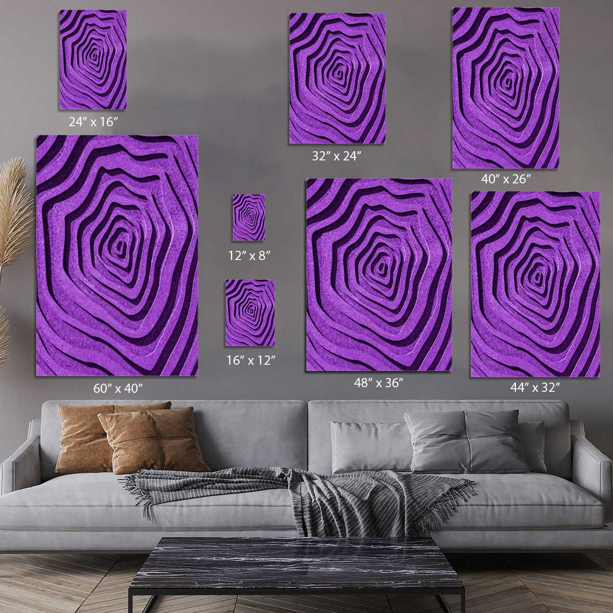 Purple Maze Canvas Print or Poster - 1x - 7