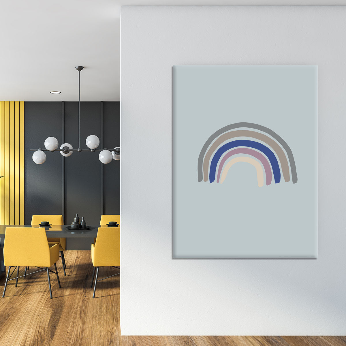 Rainbow Blue Canvas Print or Poster - 1x - 4