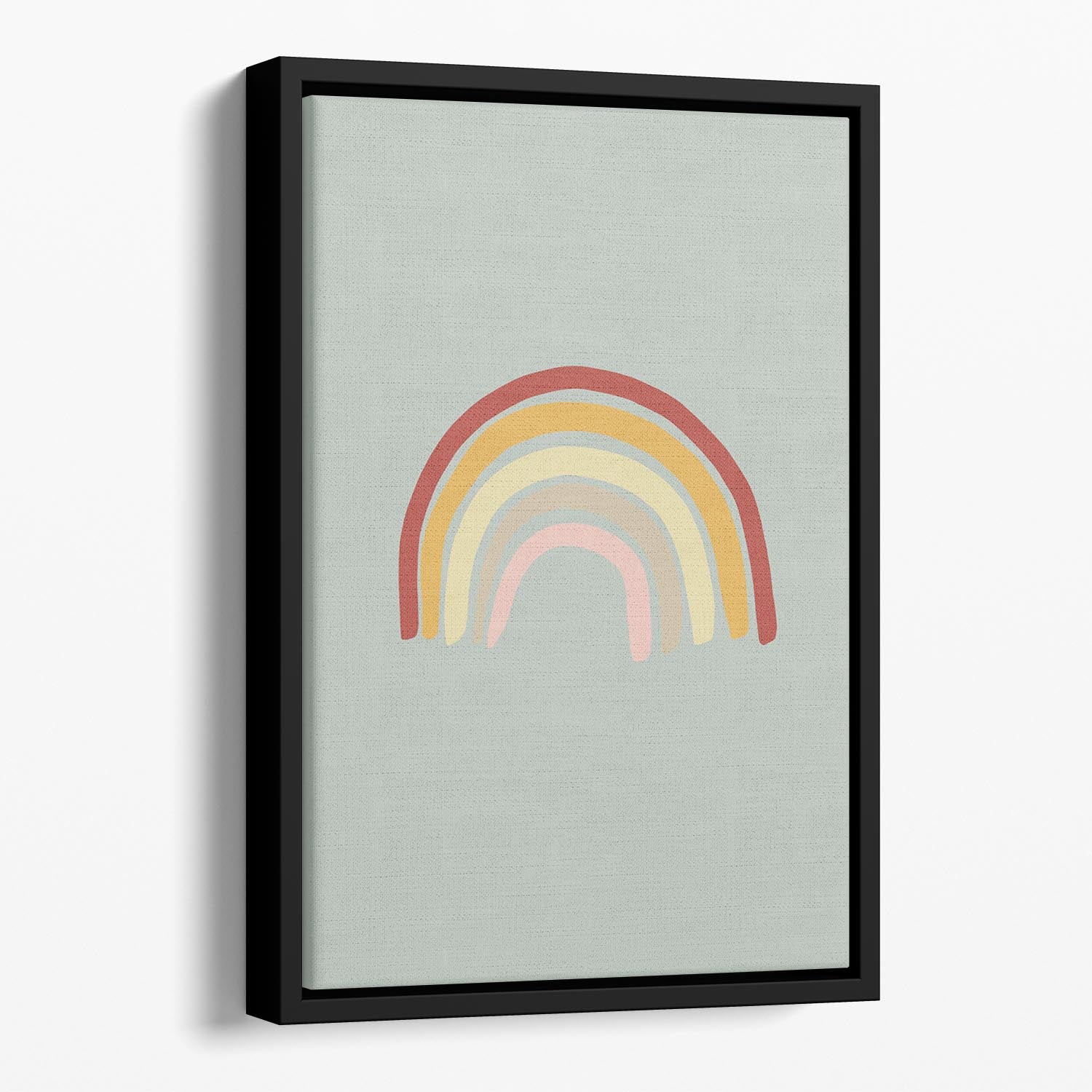Rainbow Green Floating Framed Canvas - 1x - 1