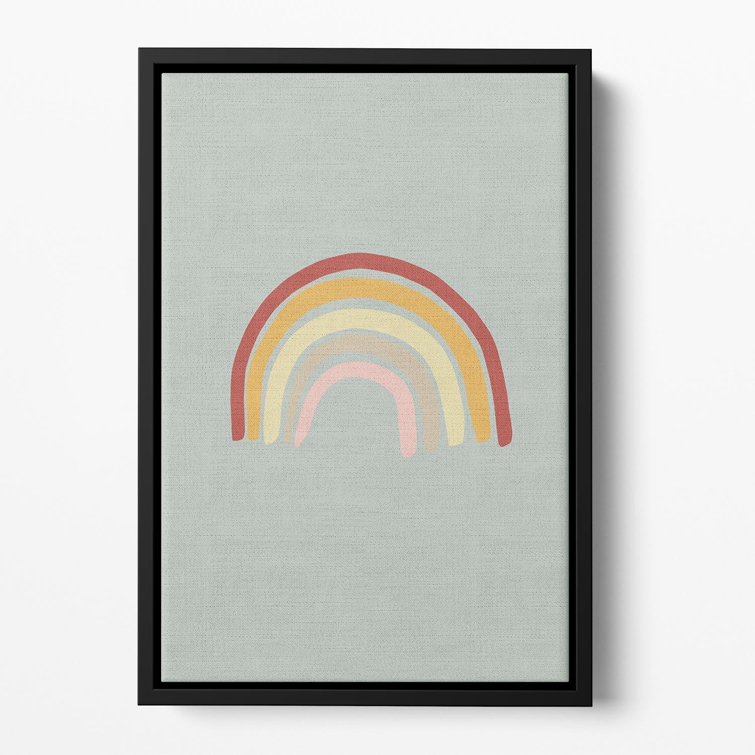 Rainbow Green Floating Framed Canvas - 1x - 2