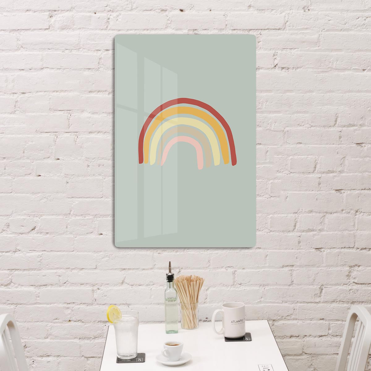 Rainbow Green Acrylic Block - 1x - 3