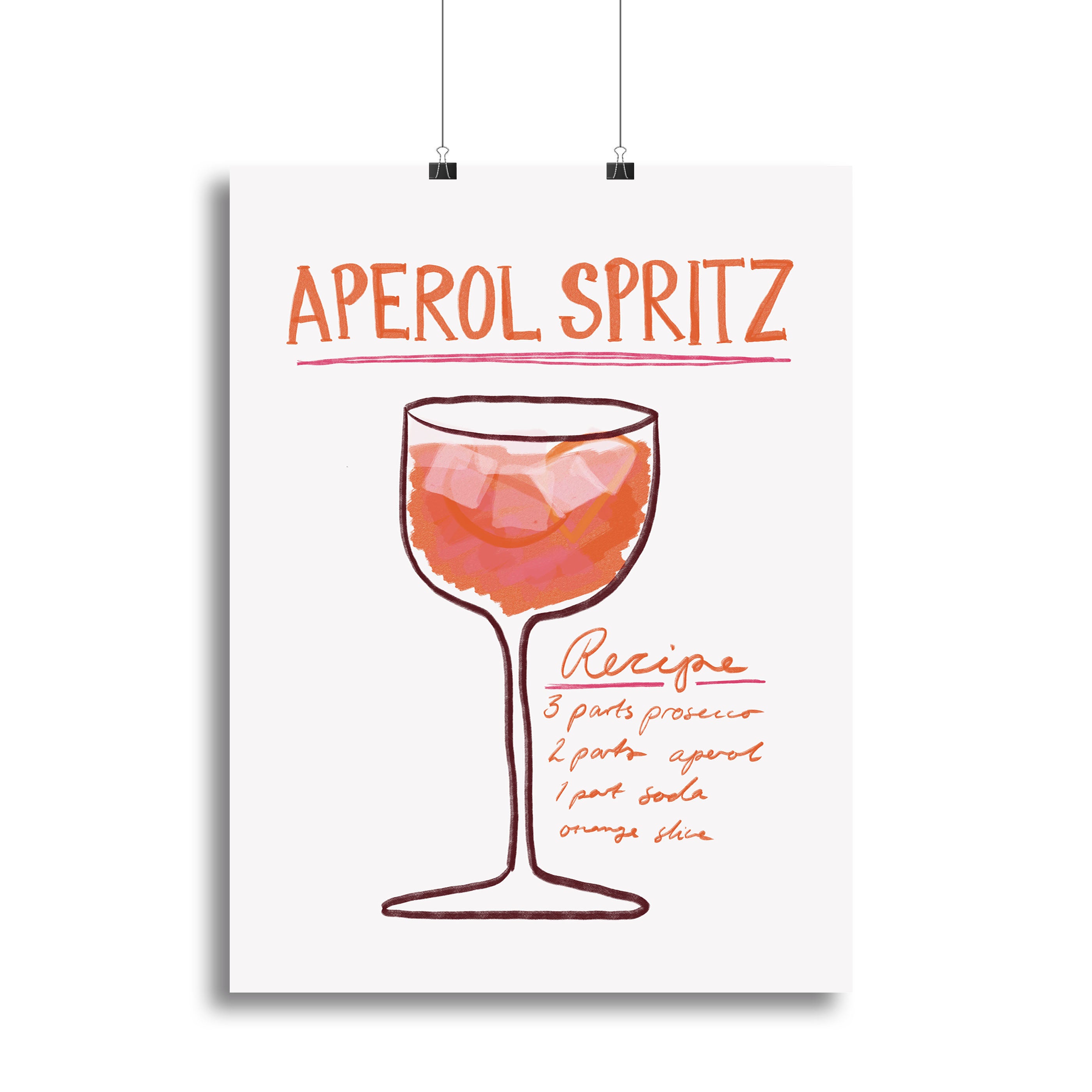 Recipe Aperol Spritz Canvas Print or Poster - Canvas Art Rocks - 2