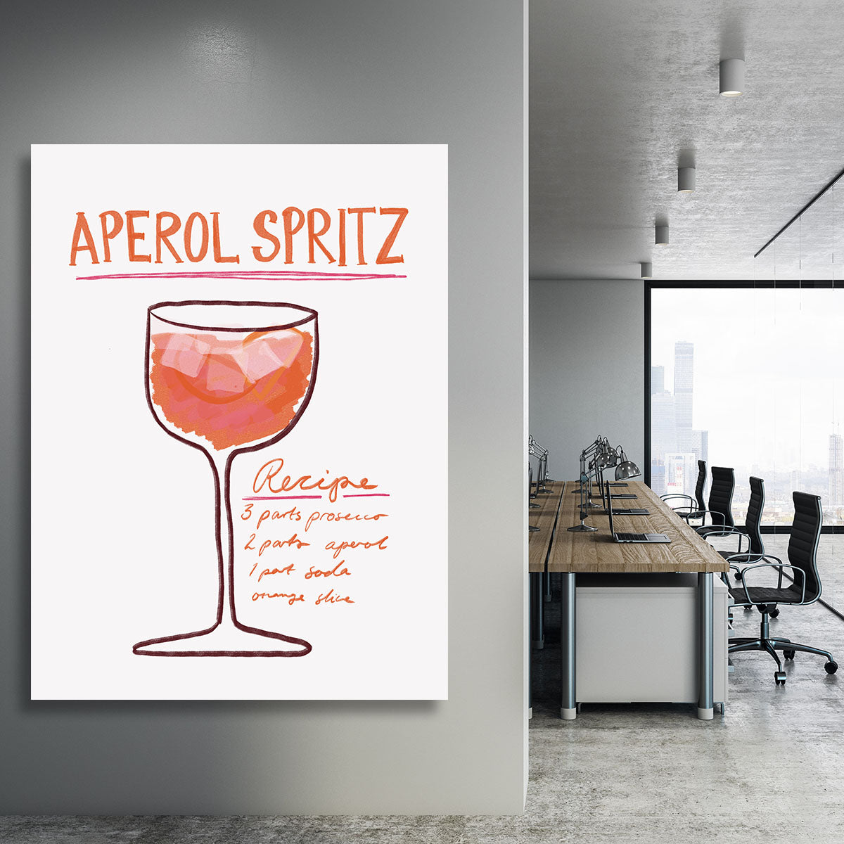 Recipe Aperol Spritz Canvas Print or Poster - Canvas Art Rocks - 3