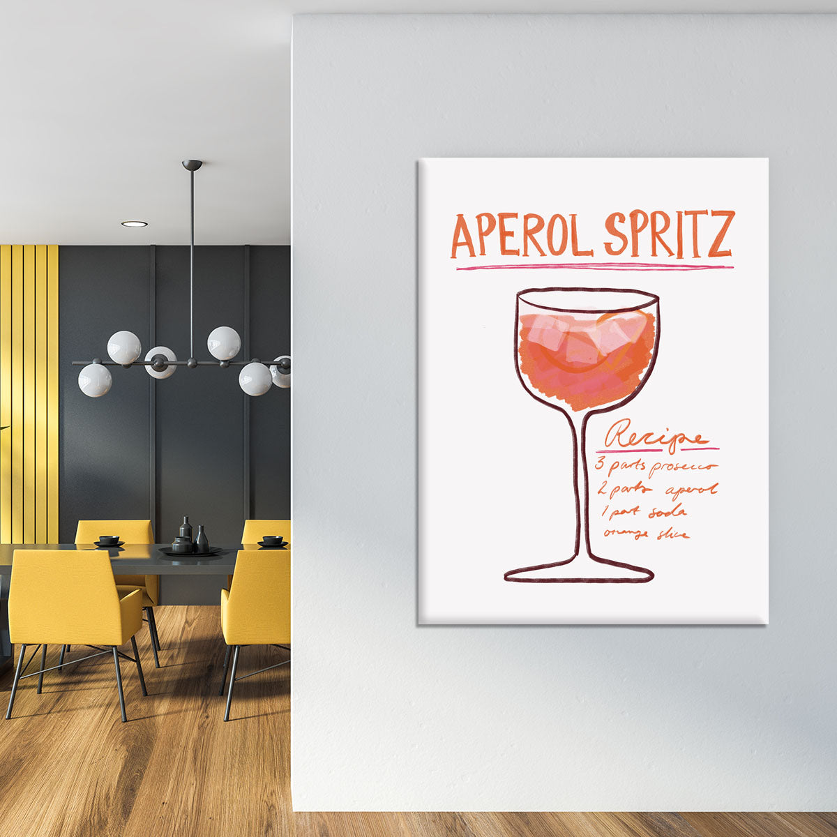 Recipe Aperol Spritz Canvas Print or Poster - Canvas Art Rocks - 4