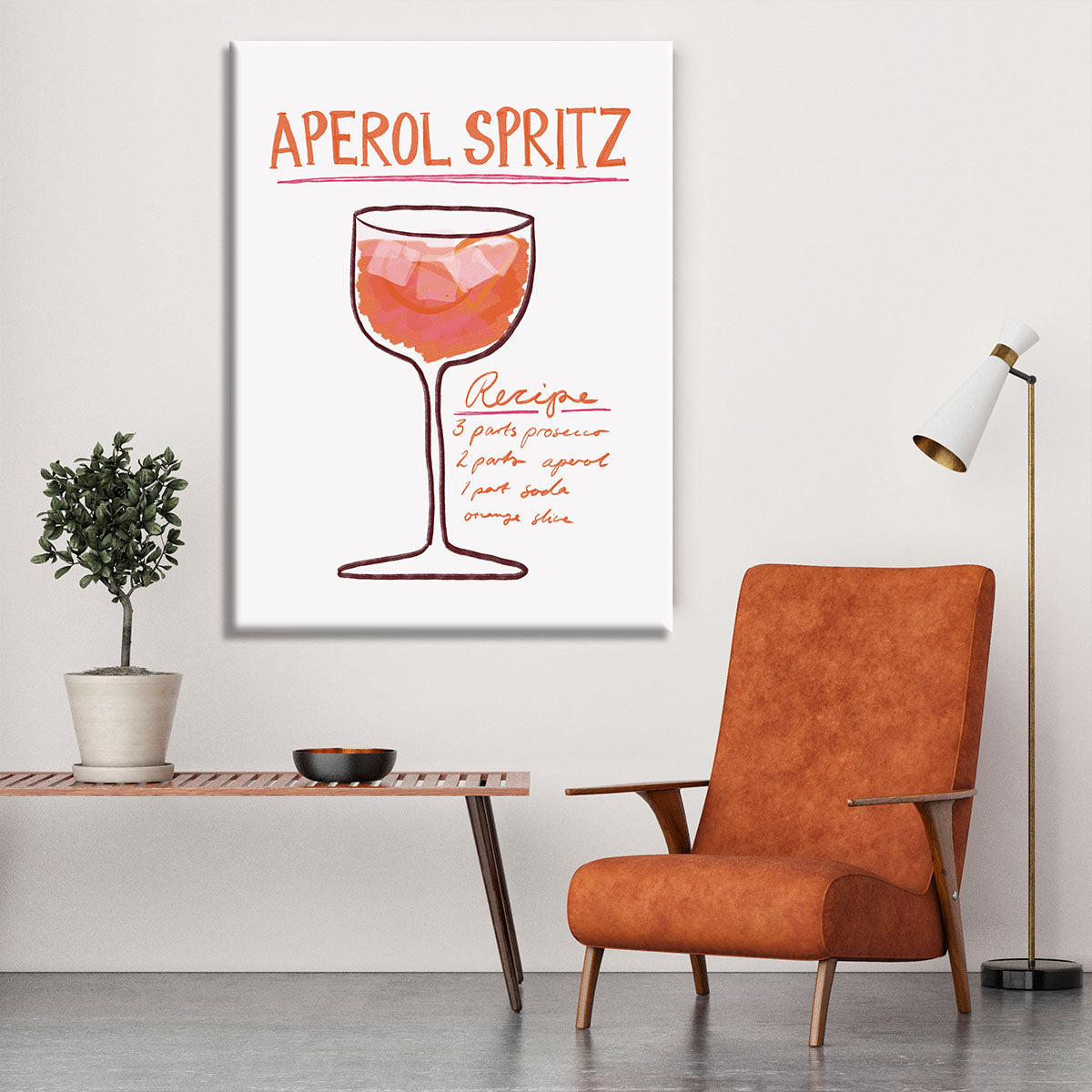 Recipe Aperol Spritz Canvas Print or Poster - Canvas Art Rocks - 6
