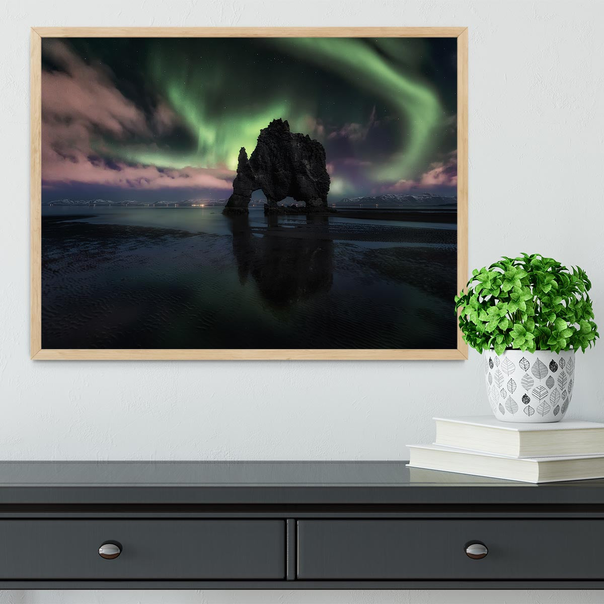 Rhino Silhouette II Framed Print - Canvas Art Rocks - 4