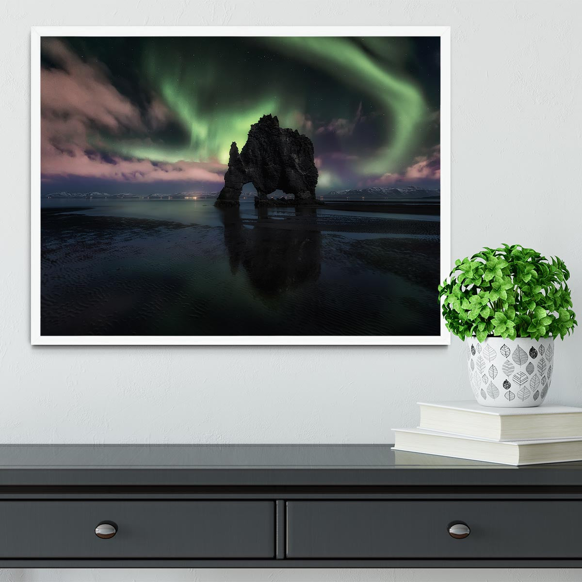 Rhino Silhouette II Framed Print - Canvas Art Rocks -6