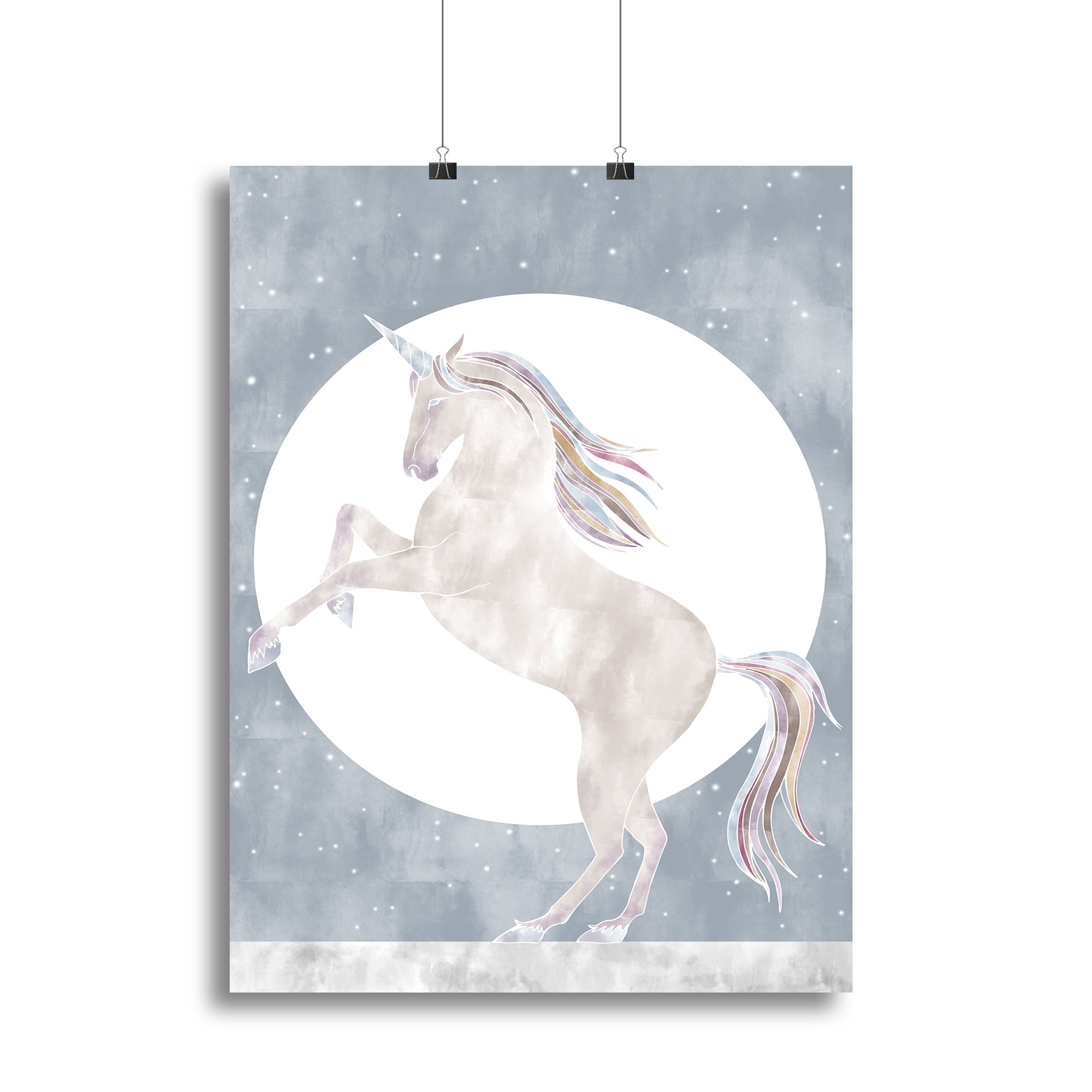 Rising Unicorn Canvas Print or Poster - 1x - 2