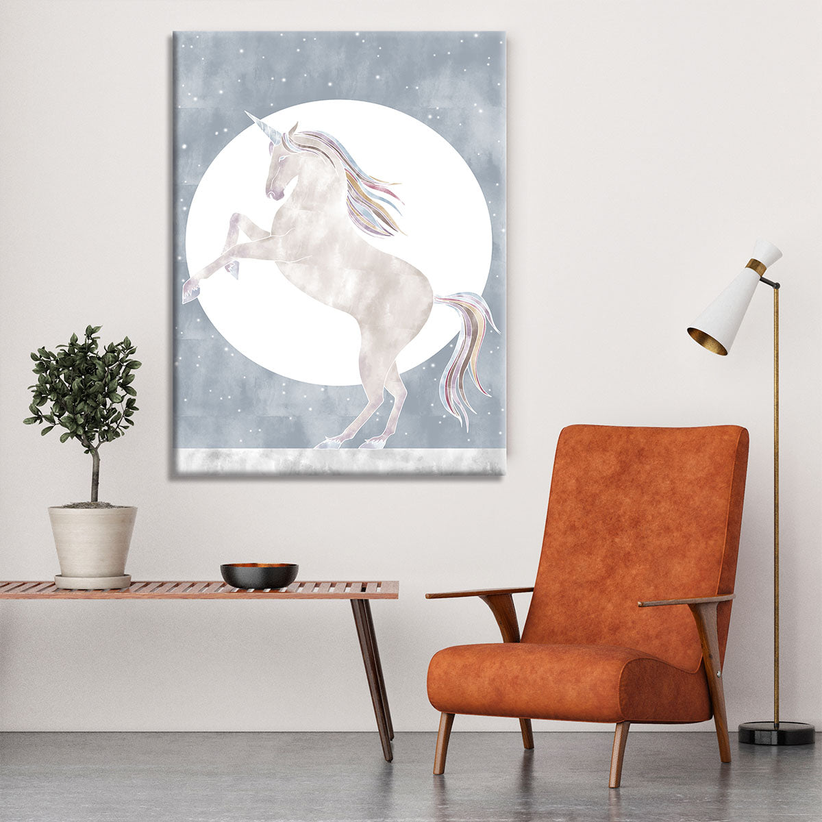 Rising Unicorn Canvas Print or Poster - 1x - 6