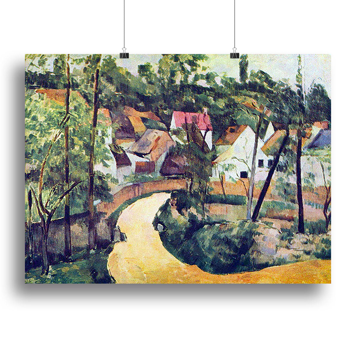 Road bend by Cezanne Poster - Unframed
