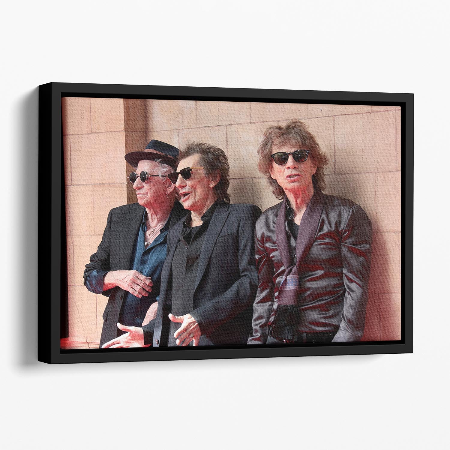Rolling Stones Hackney Diamonds launch event Floating Framed Canvas - Canvas Art Rocks - 1