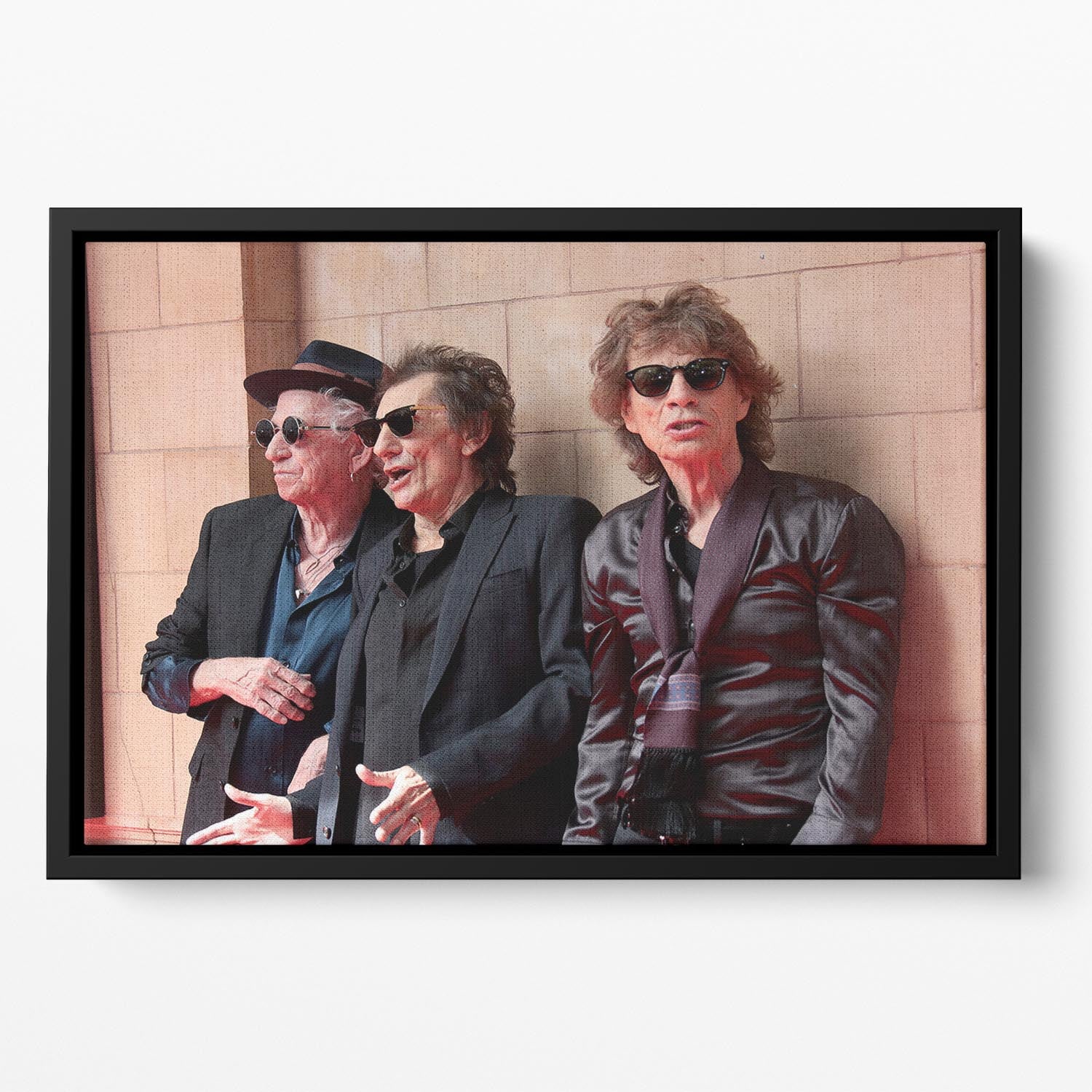 Rolling Stones Hackney Diamonds launch event Floating Framed Canvas - Canvas Art Rocks - 2