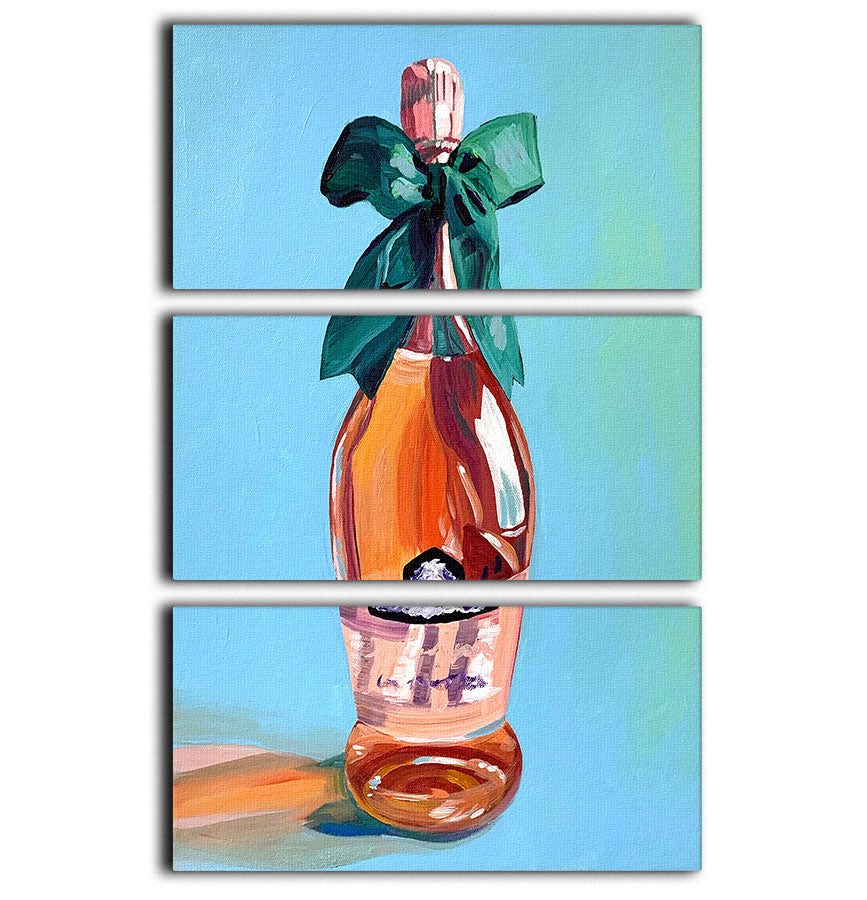 Rose Wine 3 Split Panel Canvas Print - Canvas Art Rocks - 1