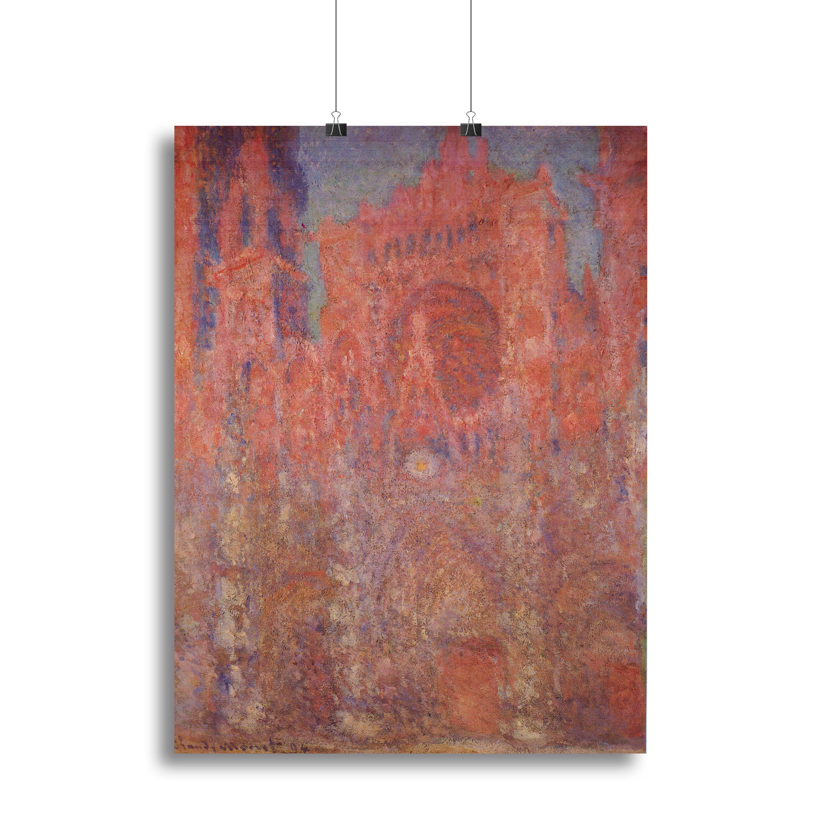 Rouen Cathedral Facade by Monet Poster - Unframed