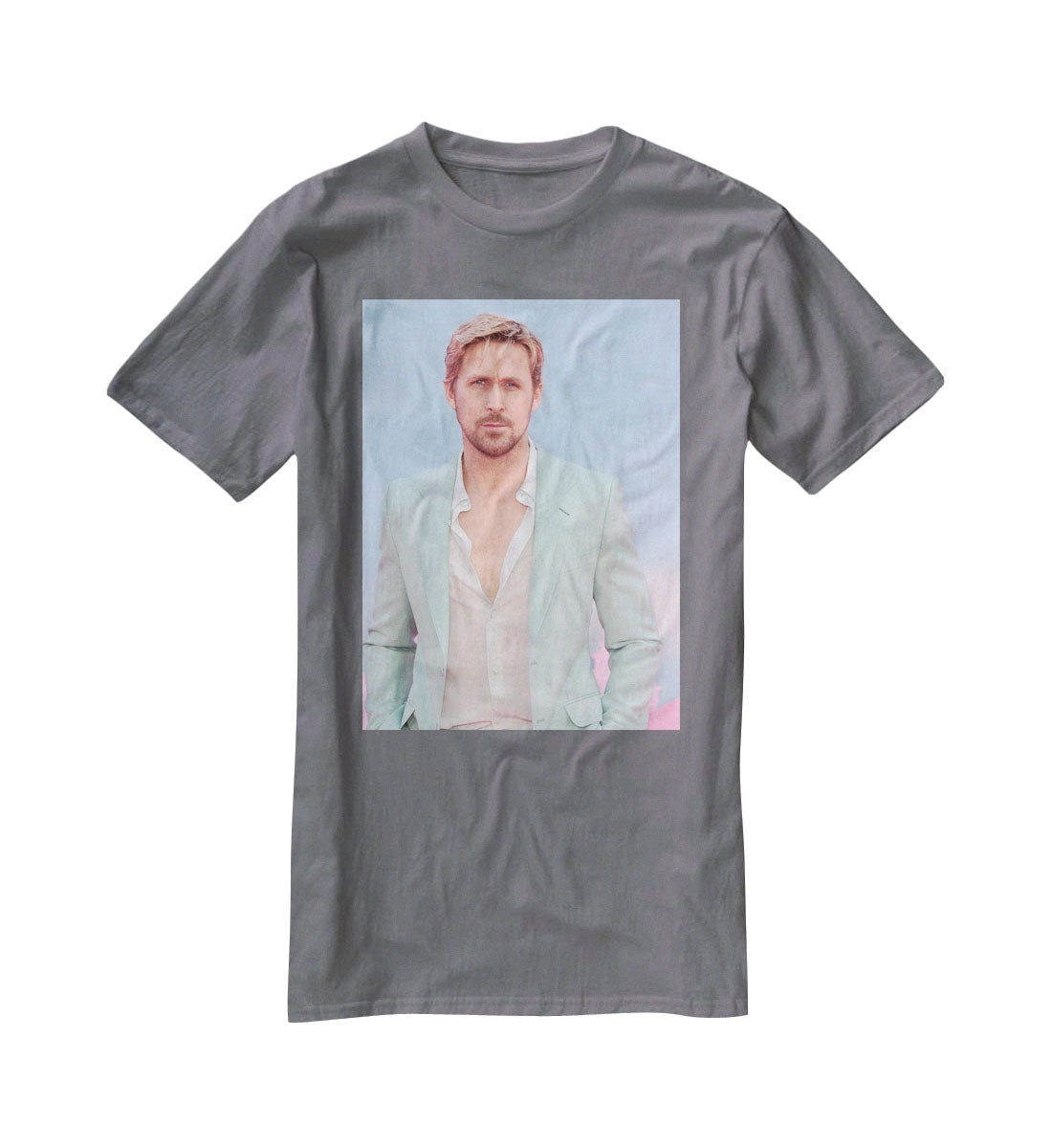 Ryan Gosling at the Barbie premiere T-Shirt - Canvas Art Rocks - 3