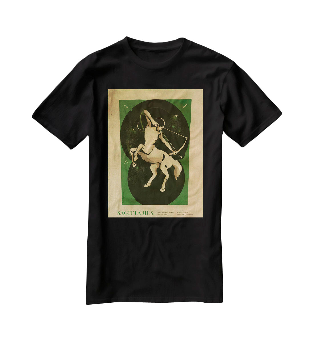 Sagittarius Celestial Light Art T-Shirt - Canvas Art Rocks - 1
