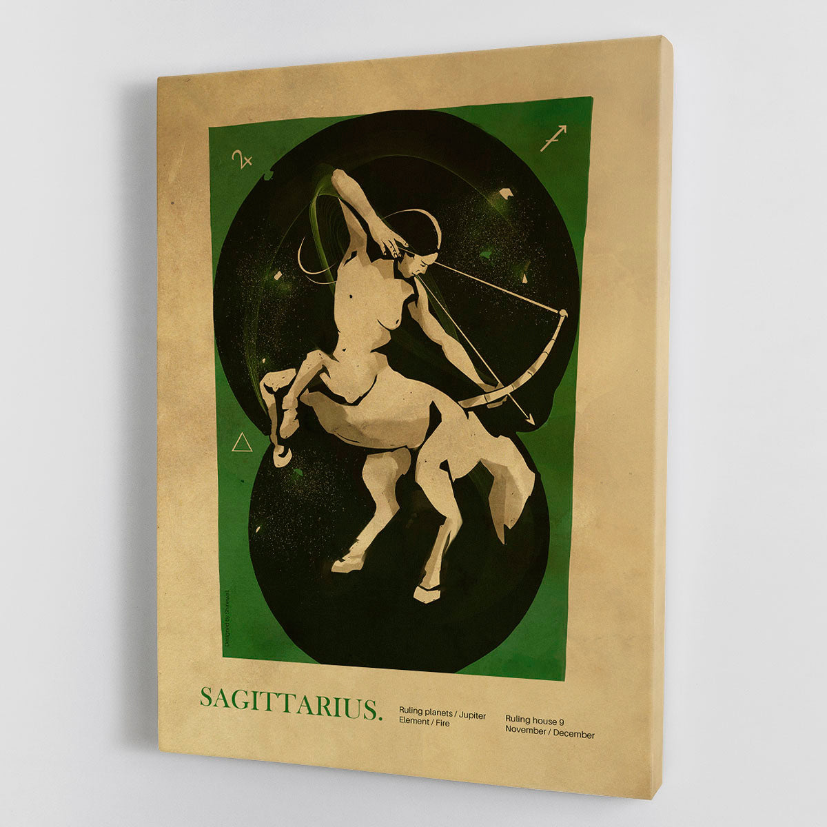 Sagittarius Celestial Light Art Canvas Print or Poster - Canvas Art Rocks - 1