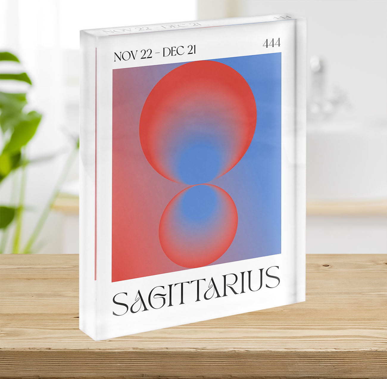 Sagittarius Celestial Light Print Acrylic Block - Canvas Art Rocks - 2