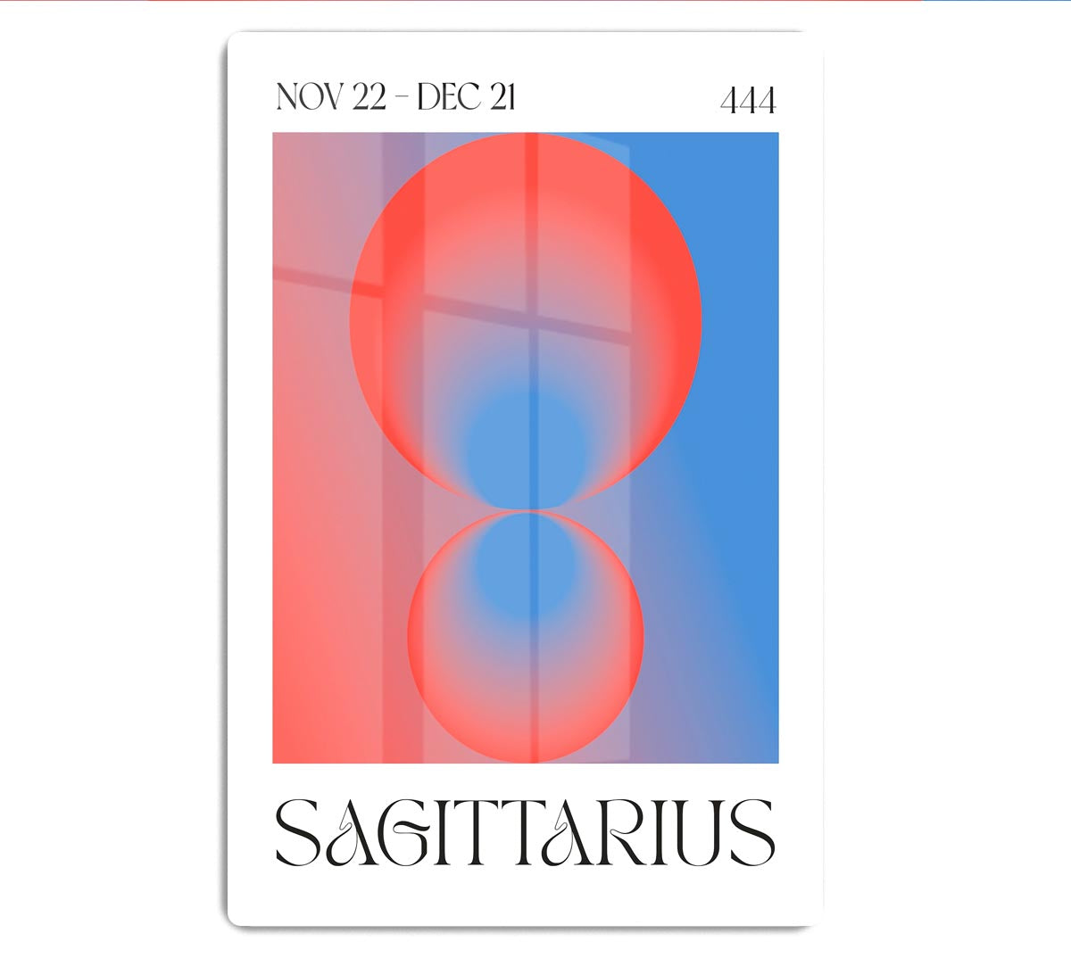 Sagittarius Celestial Light Print Acrylic Block - Canvas Art Rocks - 1