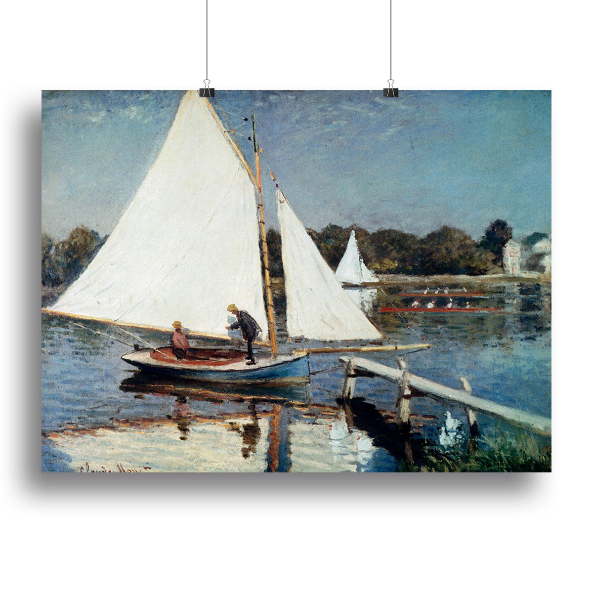 Sailing At Argenteuil 2 by Monet Poster - Unframed