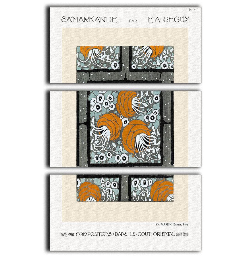 Samarkande 1 3 Split Panel Canvas Print - Canvas Art Rocks - 1