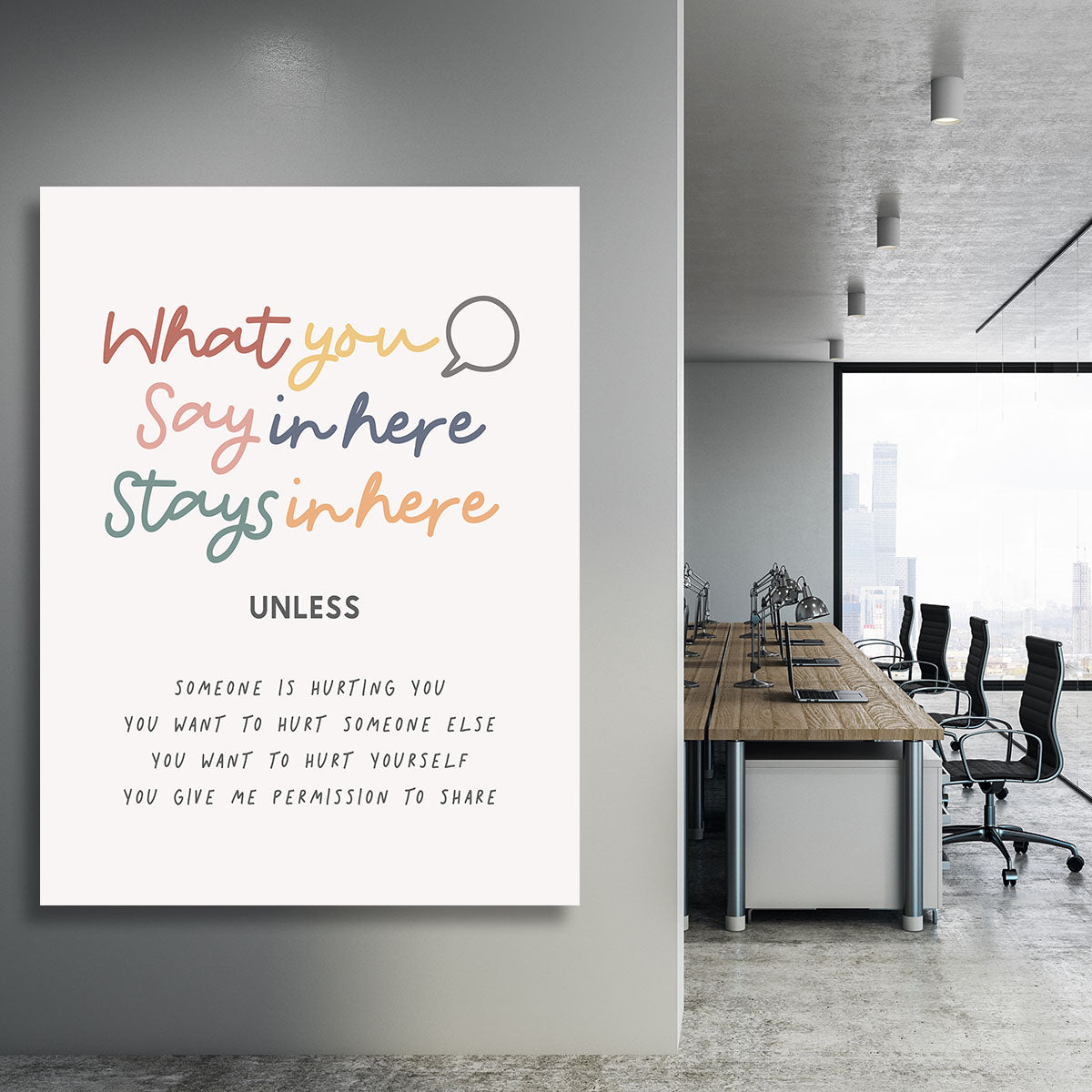 Say Here Stays Here Canvas Print or Poster - Canvas Art Rocks - 3