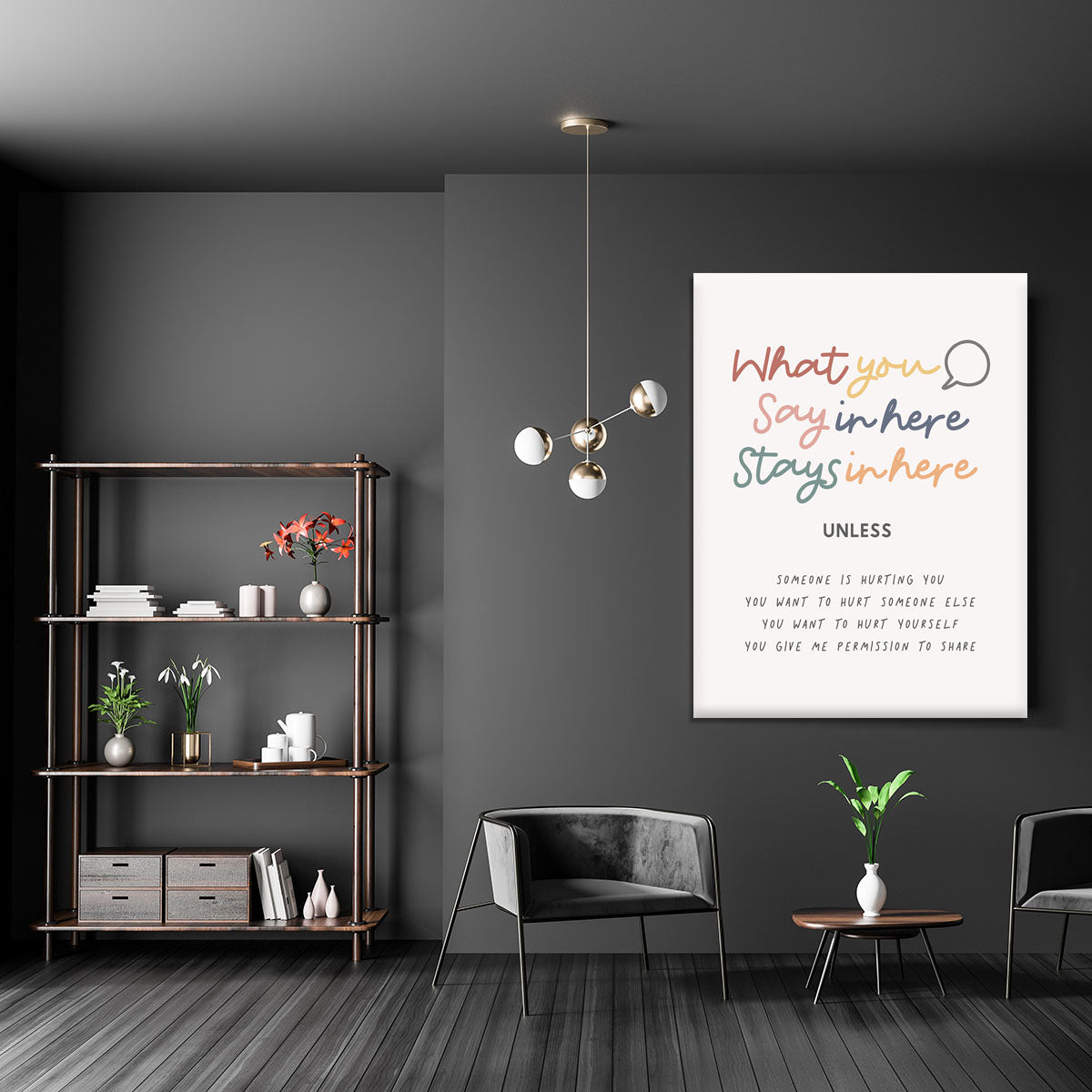 Say Here Stays Here Canvas Print or Poster - Canvas Art Rocks - 5