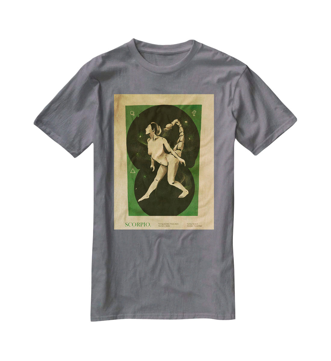 Scorpio Celestial Essence Print T-Shirt - Canvas Art Rocks - 3