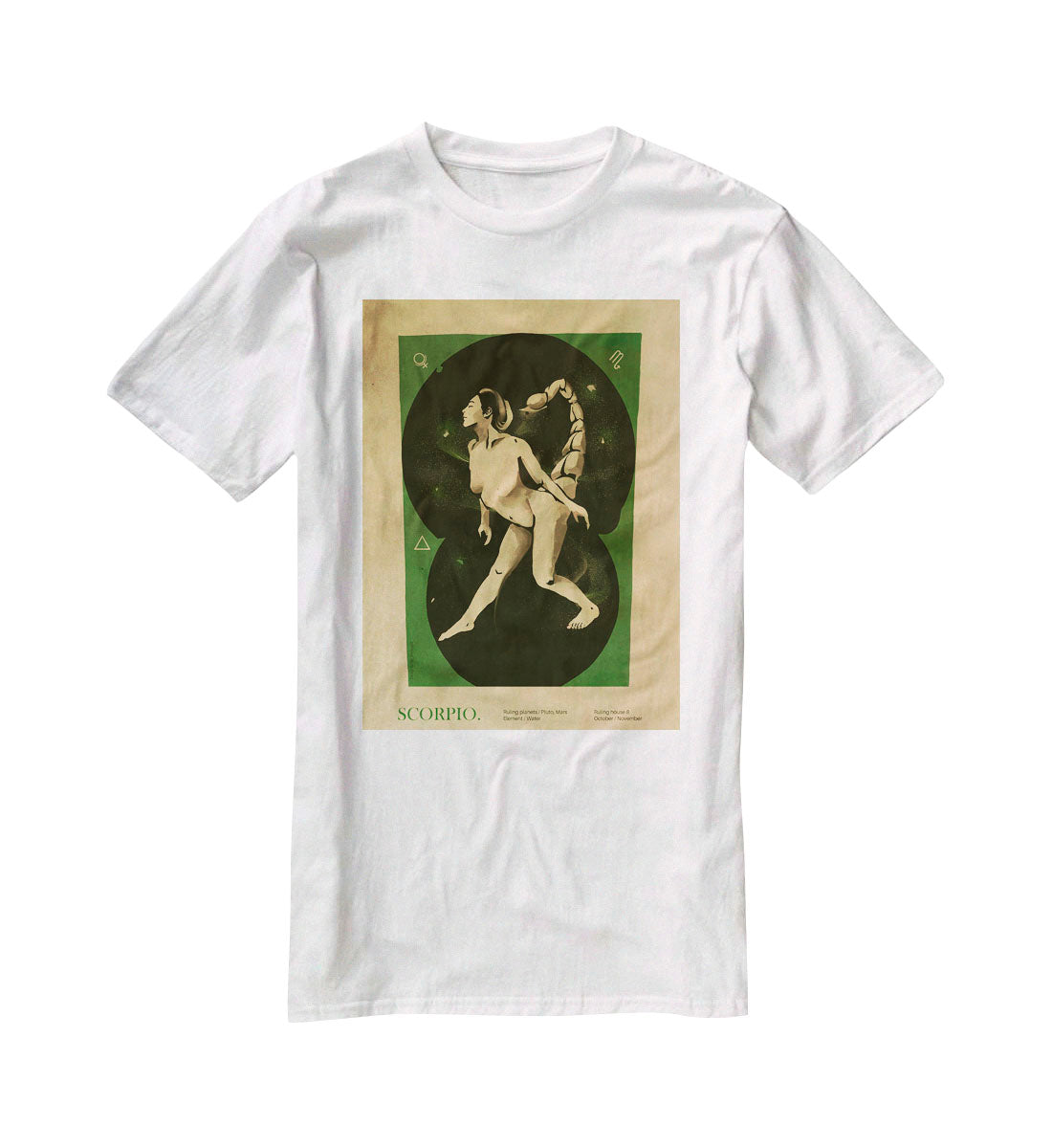 Scorpio Celestial Essence Print T-Shirt - Canvas Art Rocks - 5